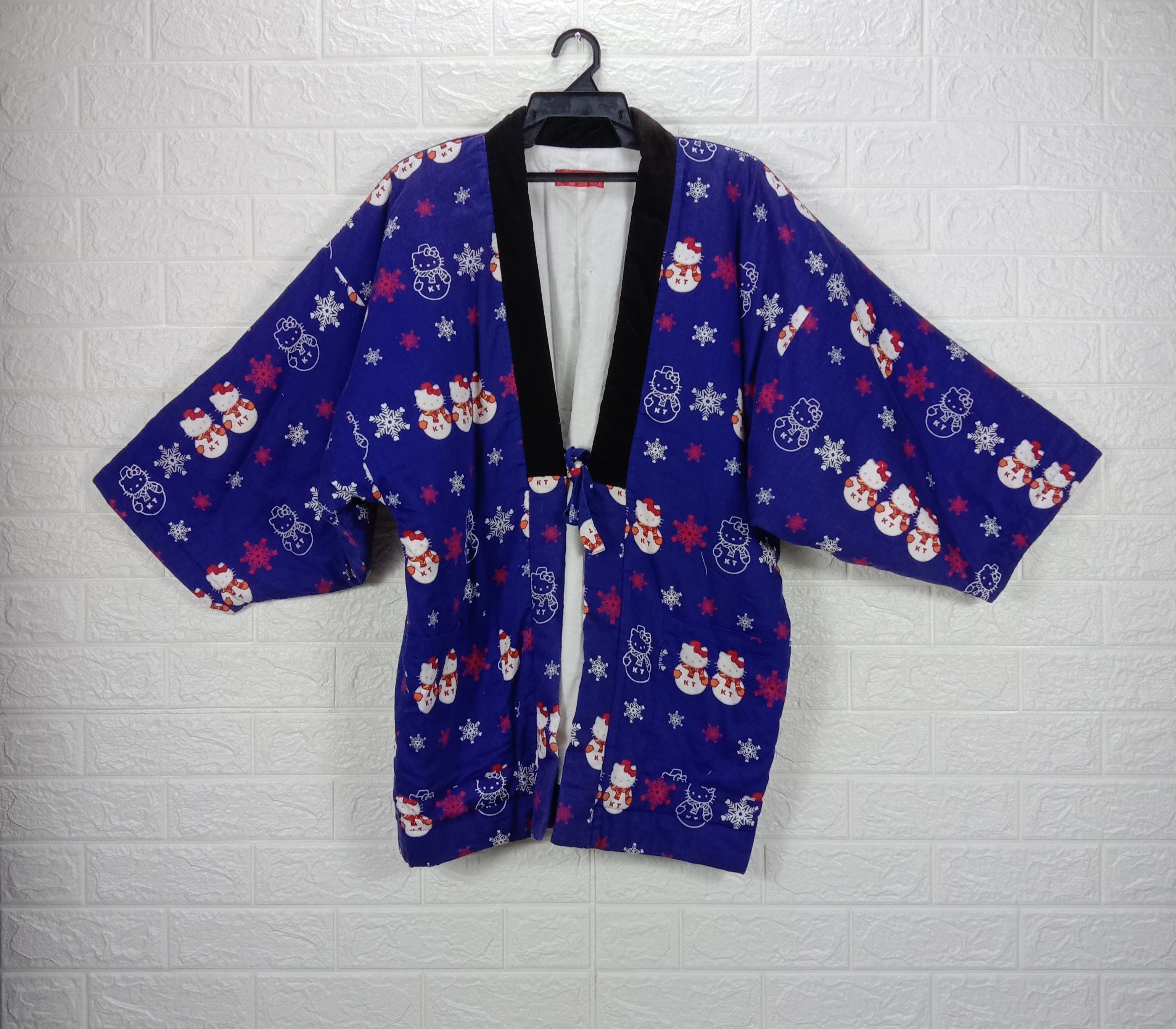 image of Kimono Japan Dragon x Vintage Hello Kitty Fullprint Japanese Traditional Kimono, Men's (Size Large)