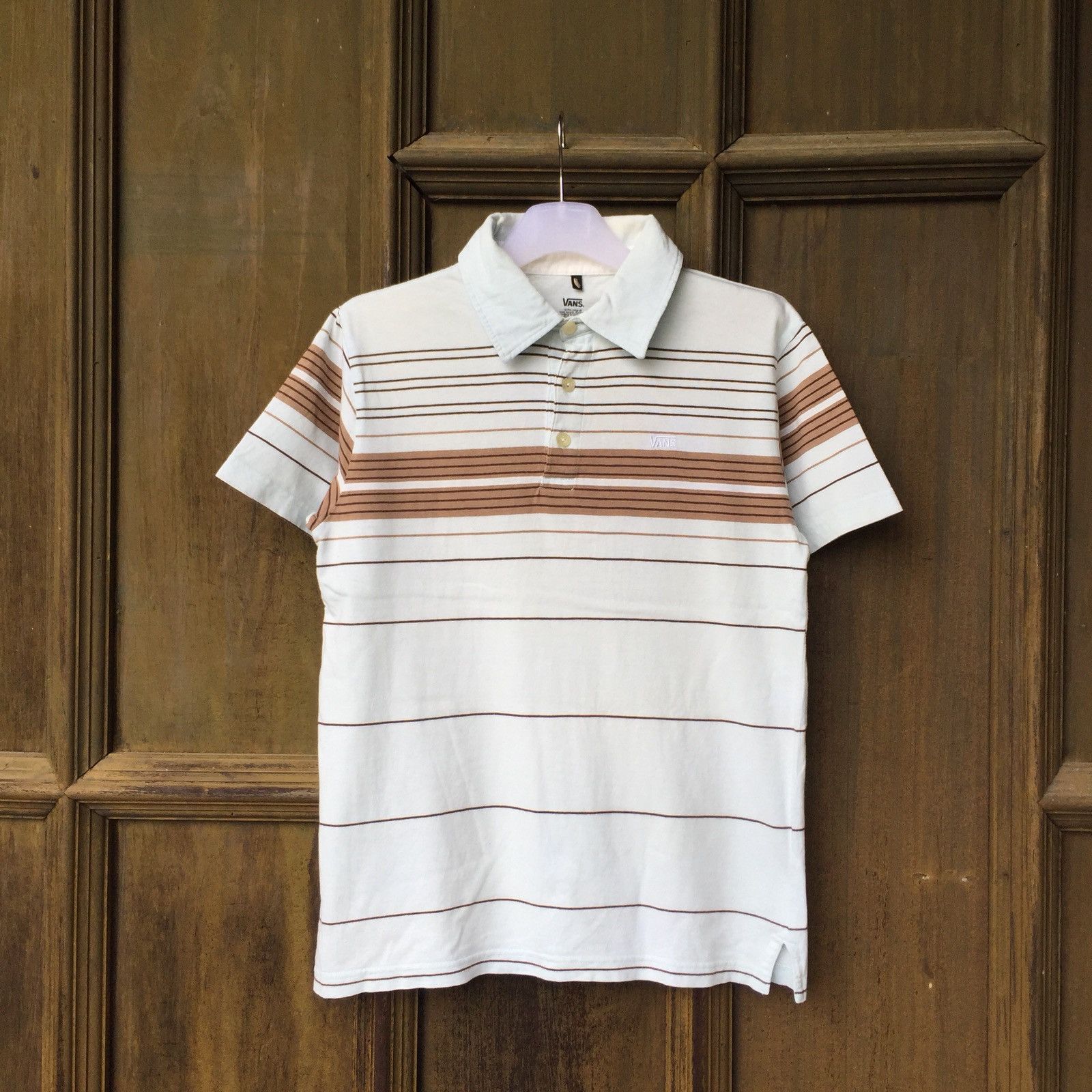 Vans VANS Polo Shirt Small Logo.. Horizontal Striped.. Size US S / EU 44-46 / 1 - 1 Thumbnail