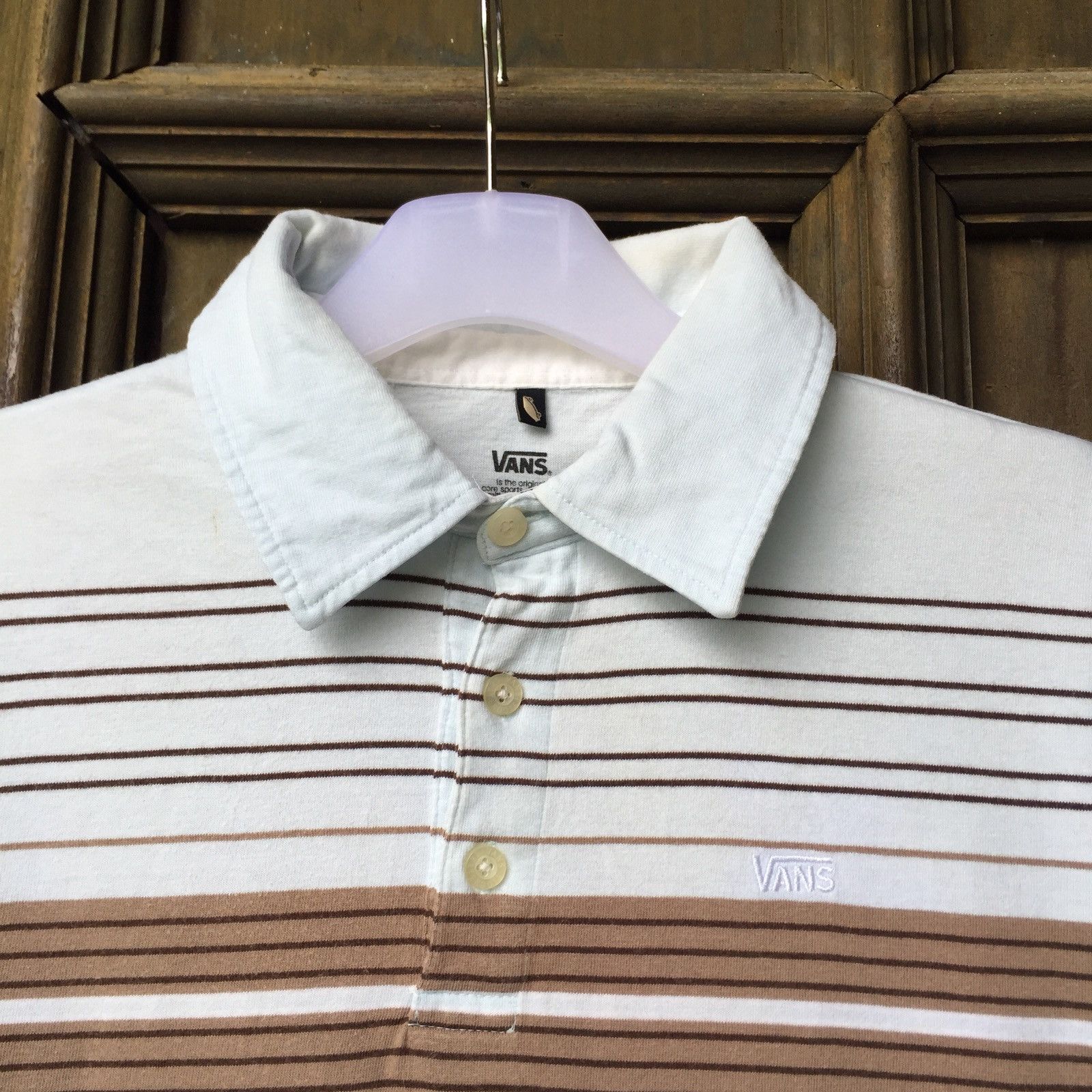 Vans VANS Polo Shirt Small Logo.. Horizontal Striped.. Size US S / EU 44-46 / 1 - 5 Thumbnail