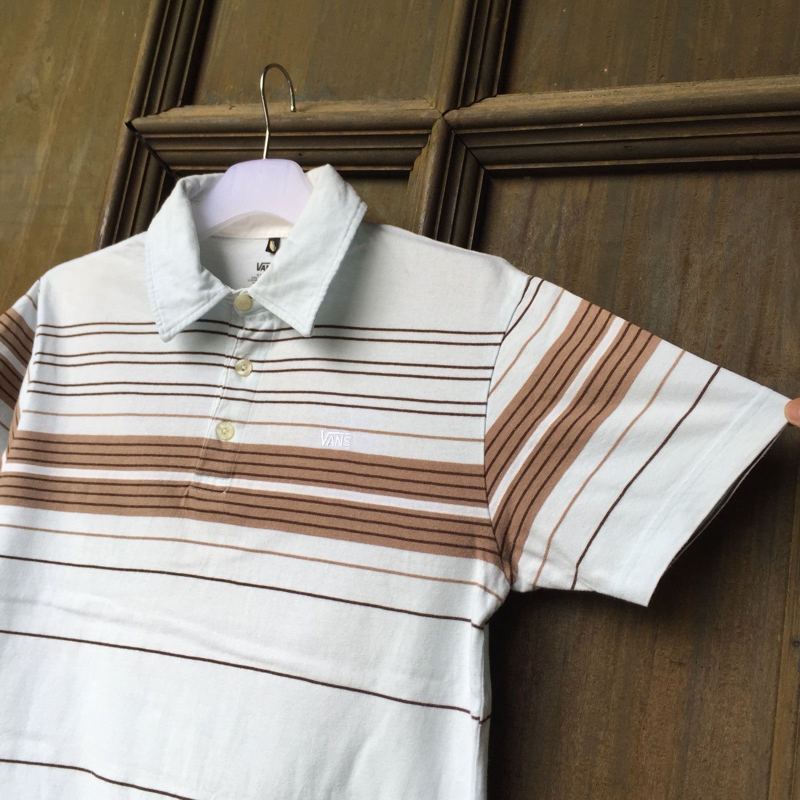 Vans VANS Polo Shirt Small Logo.. Horizontal Striped.. Size US S / EU 44-46 / 1 - 4 Thumbnail