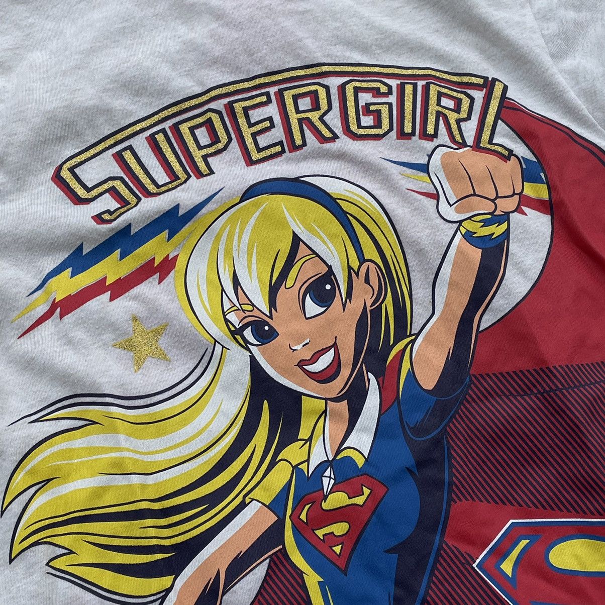 Vintage Y2K Supergirl Sun Faded Graphic Tee Streetwear Boxy Slim M Size M / US 6-8 / IT 42-44 - 4 Thumbnail