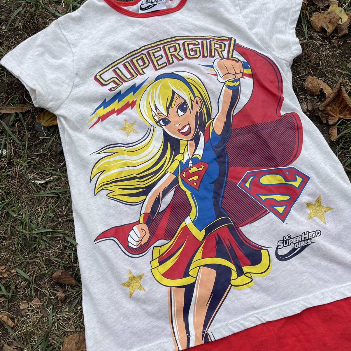 Vintage Y2K Supergirl Sun Faded Graphic Tee Streetwear Boxy Slim M Size M / US 6-8 / IT 42-44 - 2 Thumbnail