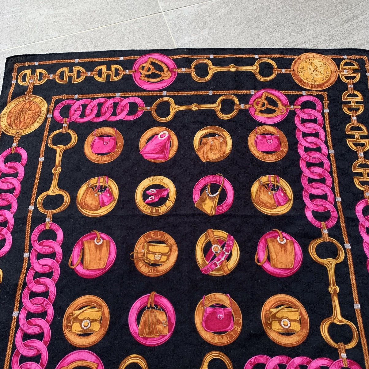 Celine × Vintage CELINE scarf handkerchief bandana handky Size ONE SIZE - 11 Thumbnail