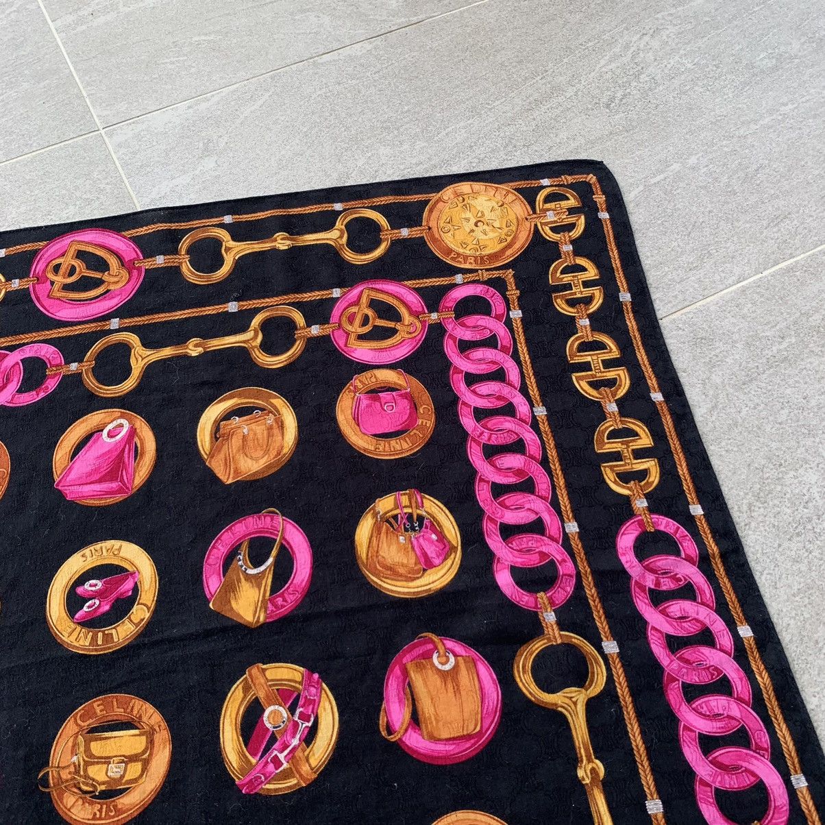 Celine × Vintage CELINE scarf handkerchief bandana handky Size ONE SIZE - 10 Thumbnail