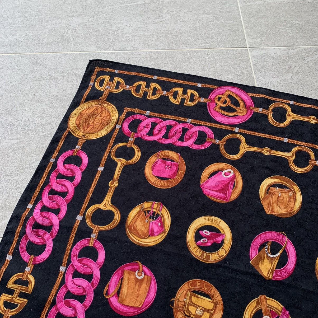 Celine × Vintage CELINE scarf handkerchief bandana handky Size ONE SIZE - 9 Thumbnail