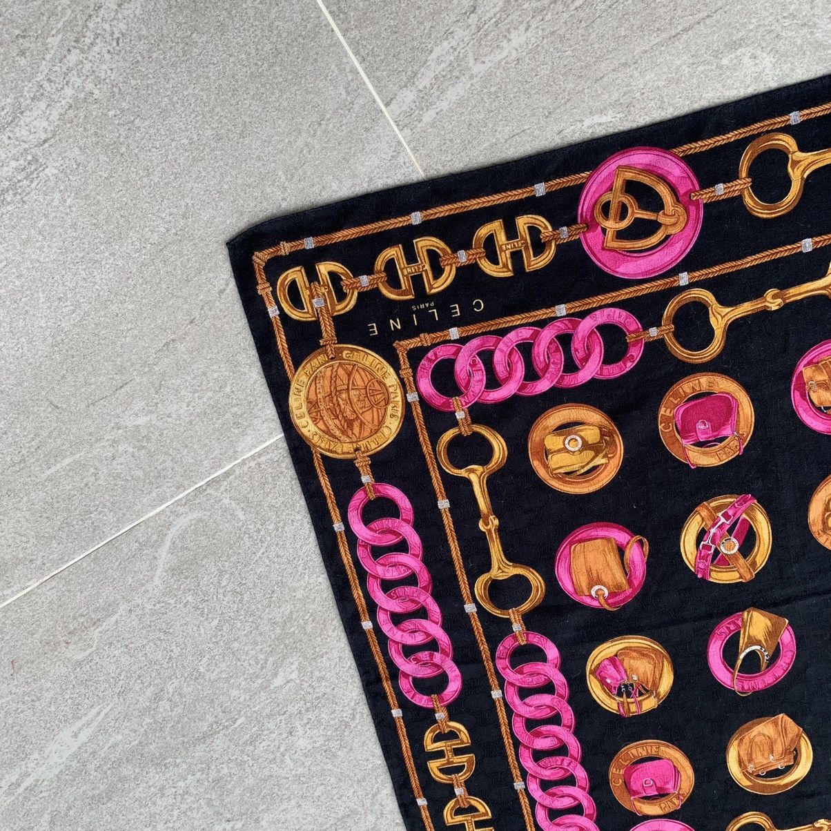 Celine × Vintage CELINE scarf handkerchief bandana handky Size ONE SIZE - 7 Thumbnail