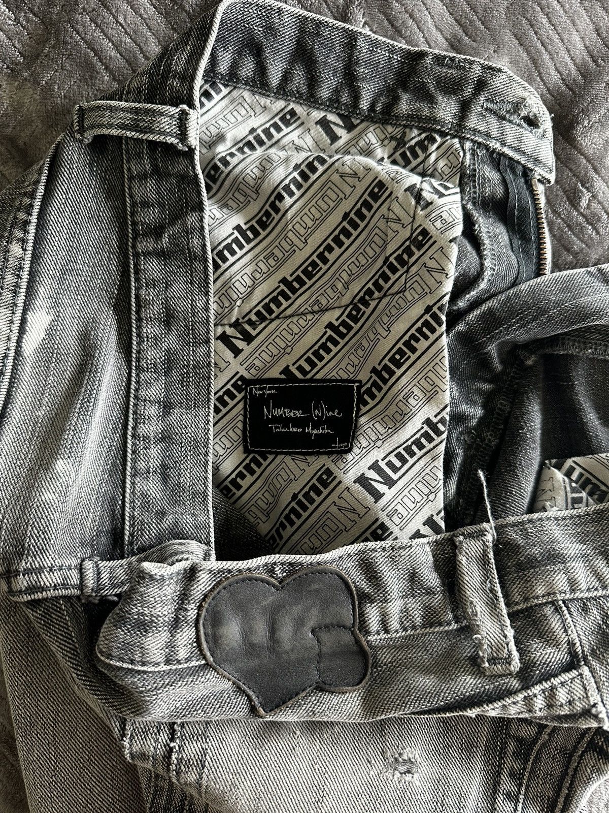 Number (N)ine Number (N)ine Grey Denim Size US 30 / EU 46 - 7 Thumbnail