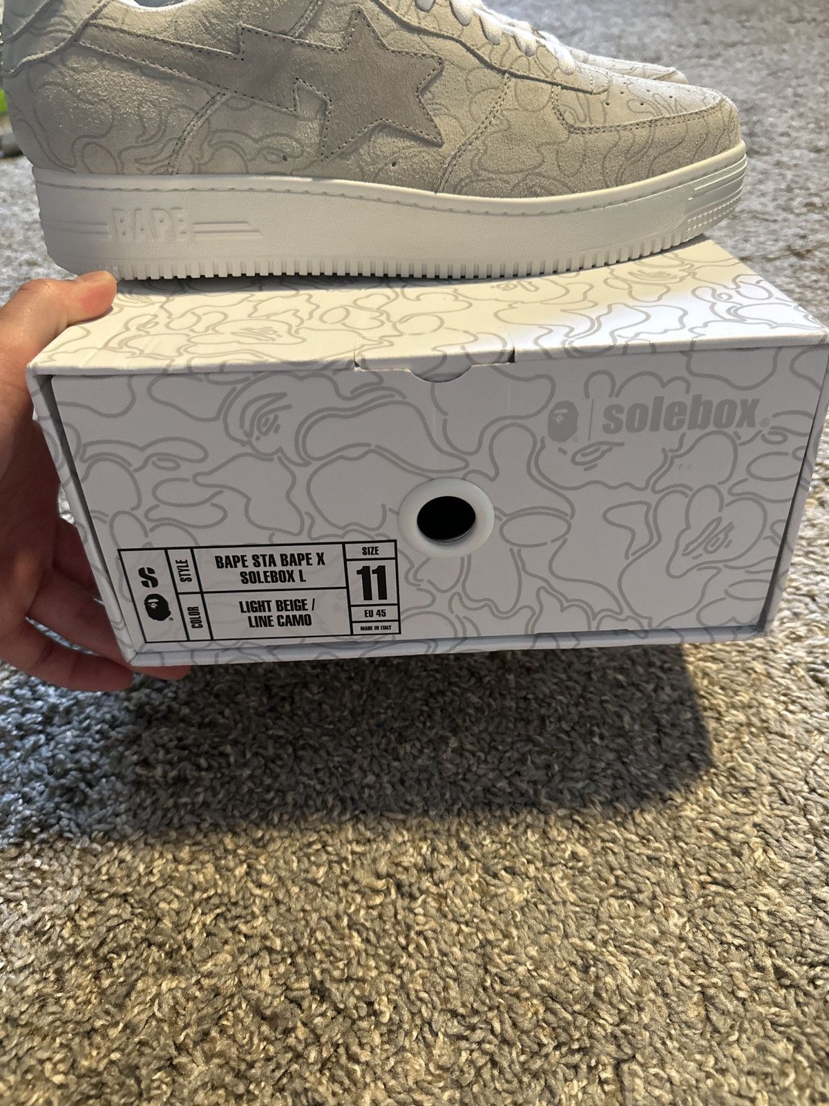 Bape Bape x Solebox Bapesta (2023) Size US 11 / EU 44 - 10 Thumbnail