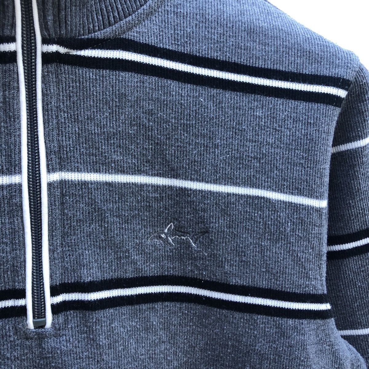 Greg Norman GREG NORMAN Stripe Turtle Neck Sweatshirt #0550-17 Size US S / EU 44-46 / 1 - 2 Thumbnail