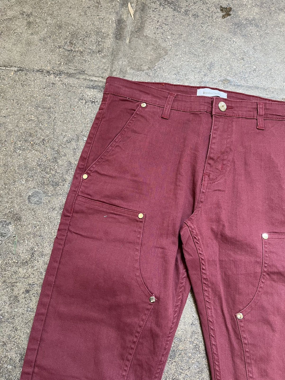 Other Double Knee Pants Burgundy Size US 38 / EU 54 - 2 Thumbnail
