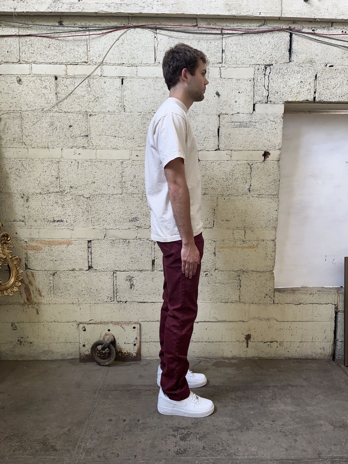 Other Double Knee Pants Burgundy Size US 38 / EU 54 - 7 Thumbnail