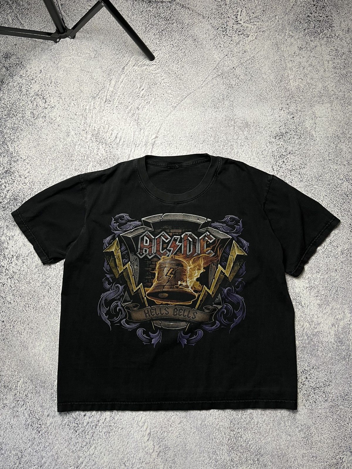 AC/DC Vintage Rare AC/DC Hells Bells Rock Band T Shirt Size US XL / EU 56 / 4 - 9 Thumbnail