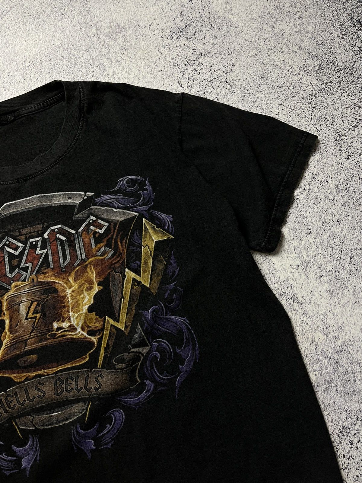 AC/DC Vintage Rare AC/DC Hells Bells Rock Band T Shirt Size US XL / EU 56 / 4 - 8 Thumbnail