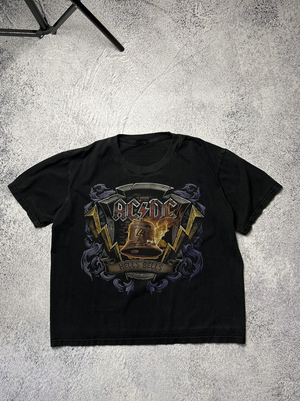 AC/DC Vintage Rare AC/DC Hells Bells Rock Band T Shirt Size US XL / EU 56 / 4 - 1 Thumbnail