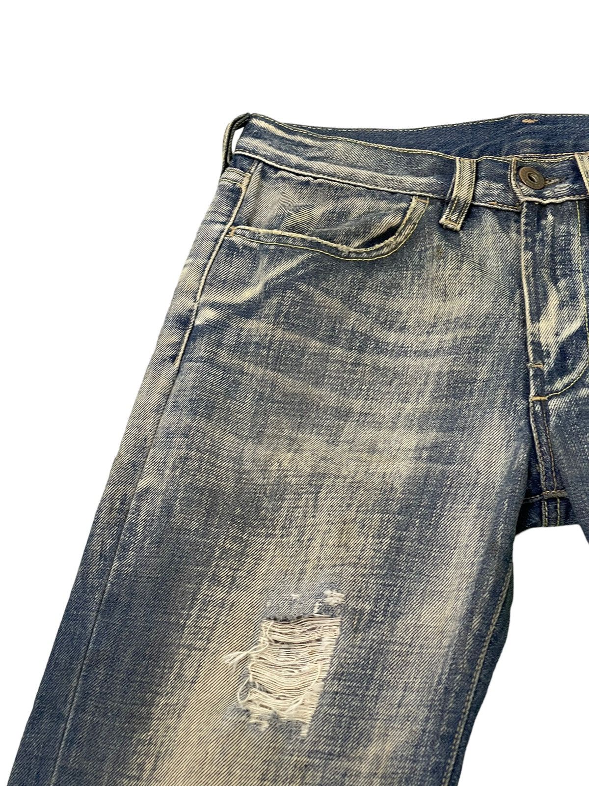 Diesel Flare Jeans Diesel Italy Distress Low Rise Boot Cut 5🟦6 Size US 27 - 8 Thumbnail