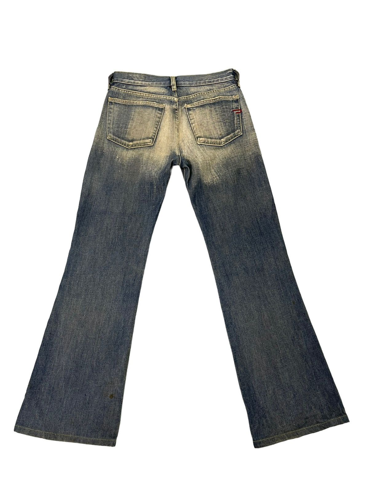 Diesel Flare Jeans Diesel Italy Distress Low Rise Boot Cut 5🟦6 Size US 27 - 11 Thumbnail