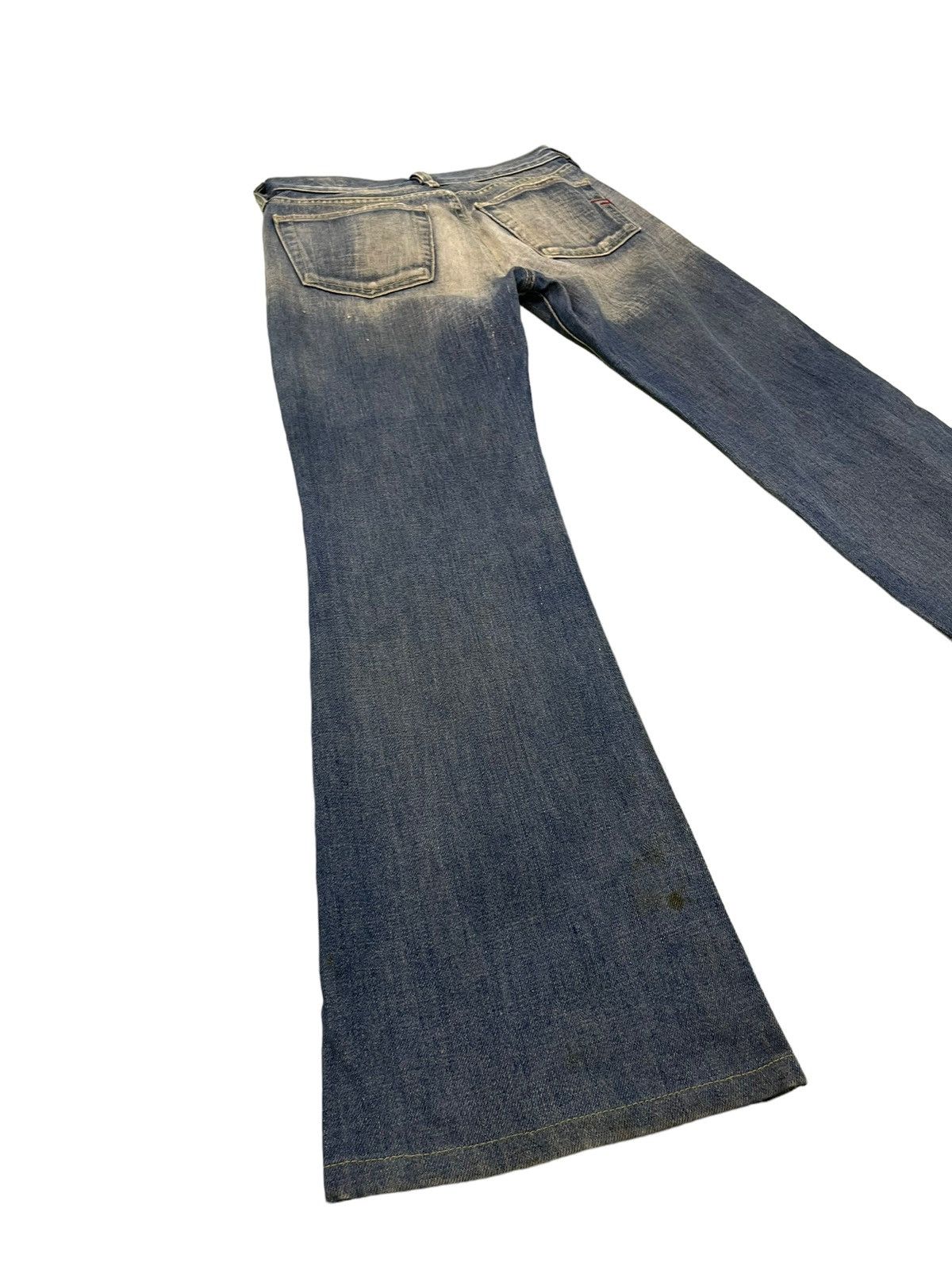 Diesel Flare Jeans Diesel Italy Distress Low Rise Boot Cut 5🟦6 Size US 27 - 12 Thumbnail