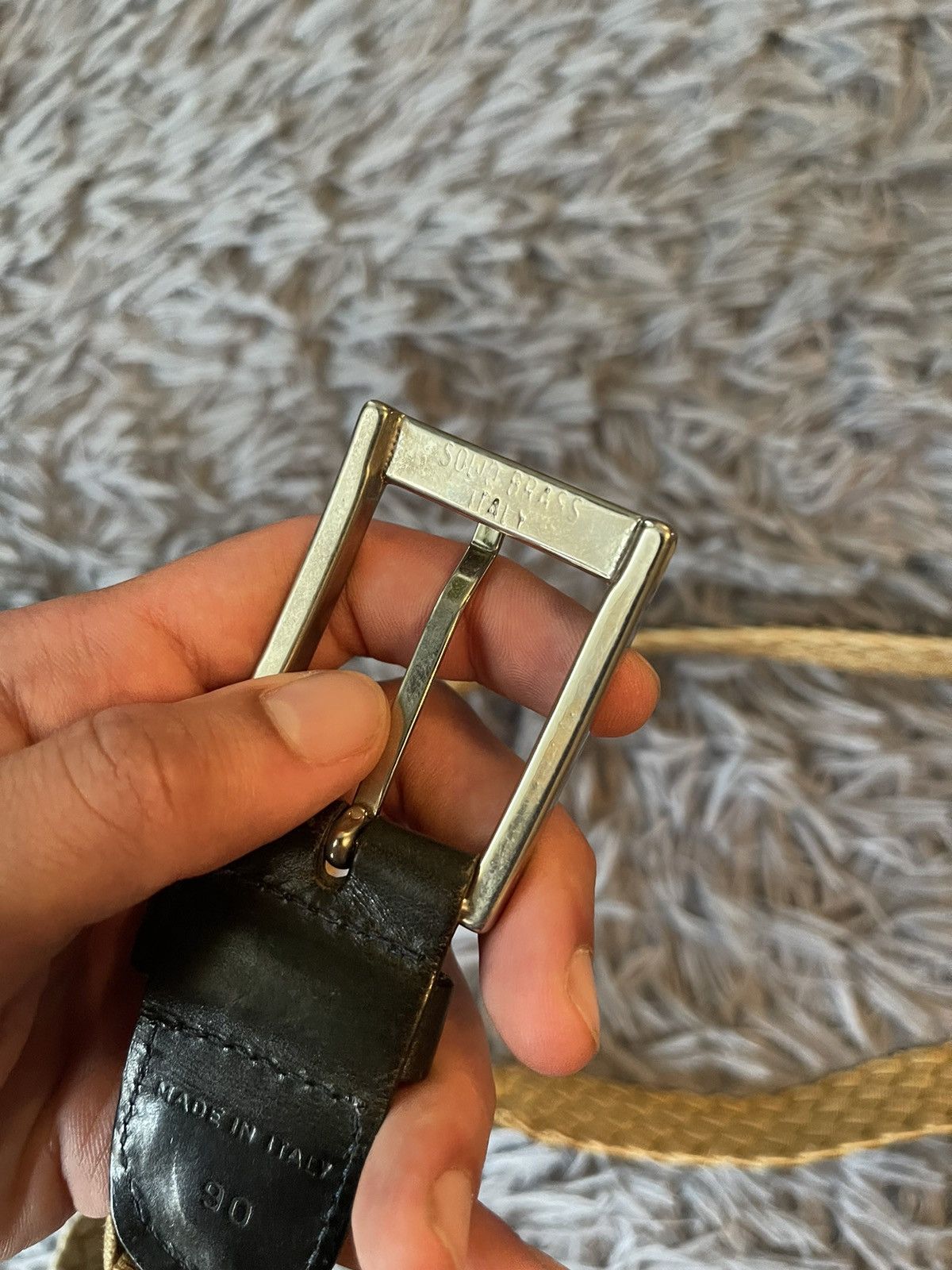 Genuine Leather × Missoni × Vintage Missoni 90s vintage Bottega Veneta esthetic belt Size ONE SIZE - 5 Thumbnail