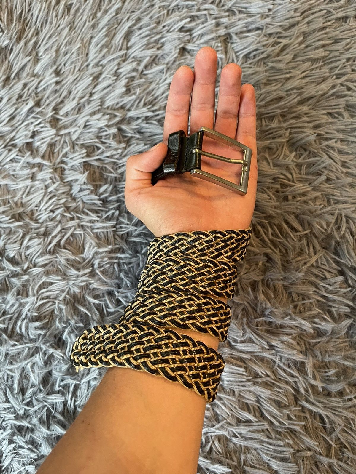 Genuine Leather × Missoni × Vintage Missoni 90s vintage Bottega Veneta esthetic belt Size ONE SIZE - 2 Thumbnail