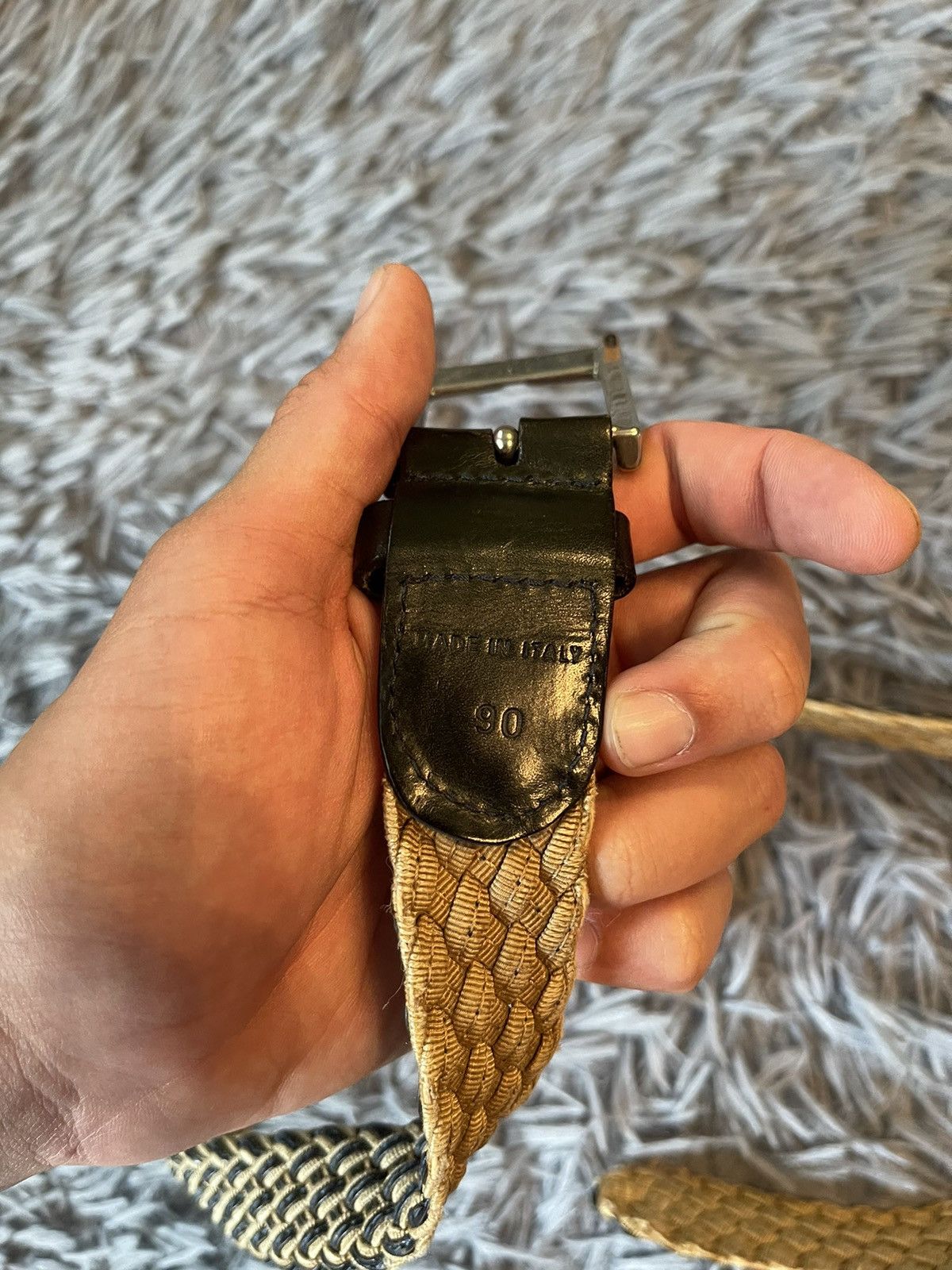 Genuine Leather × Missoni × Vintage Missoni 90s vintage Bottega Veneta esthetic belt Size ONE SIZE - 4 Thumbnail