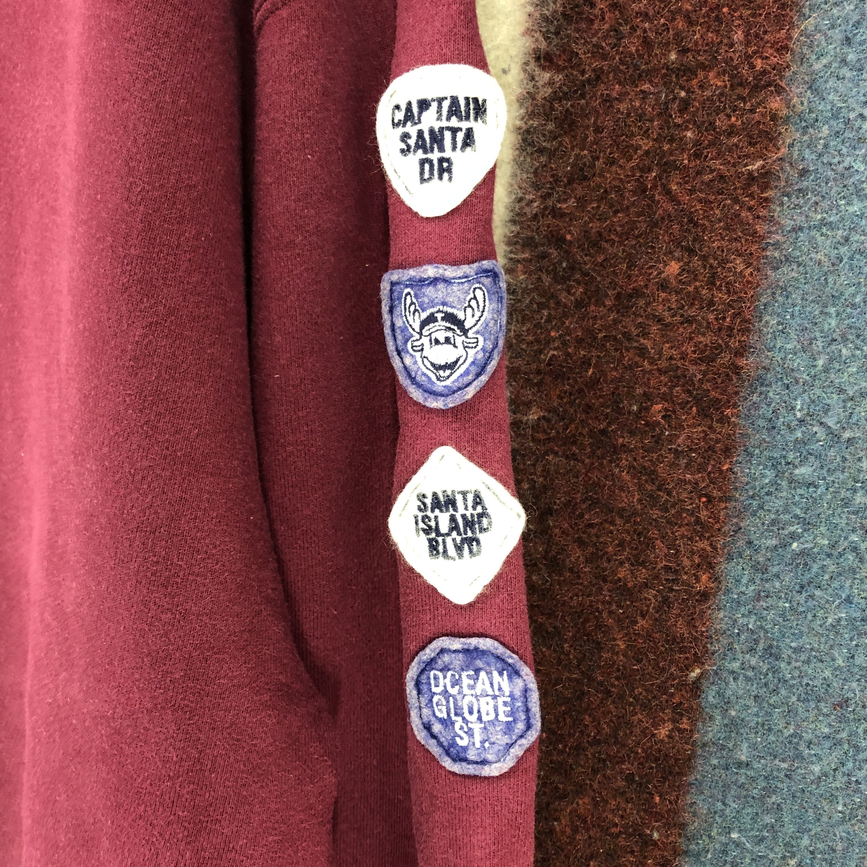 Japanese Brand CAPTAIN SANTA Ocean Globe Hoodie Pullover #047-02 Size US L / EU 52-54 / 3 - 4 Thumbnail