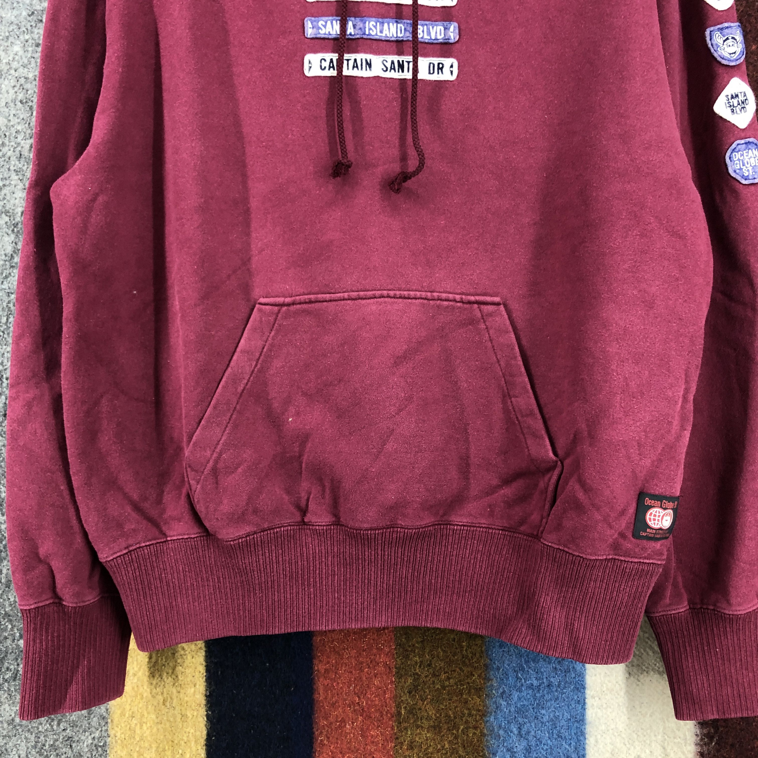 Japanese Brand CAPTAIN SANTA Ocean Globe Hoodie Pullover #047-02 Size US L / EU 52-54 / 3 - 5 Thumbnail