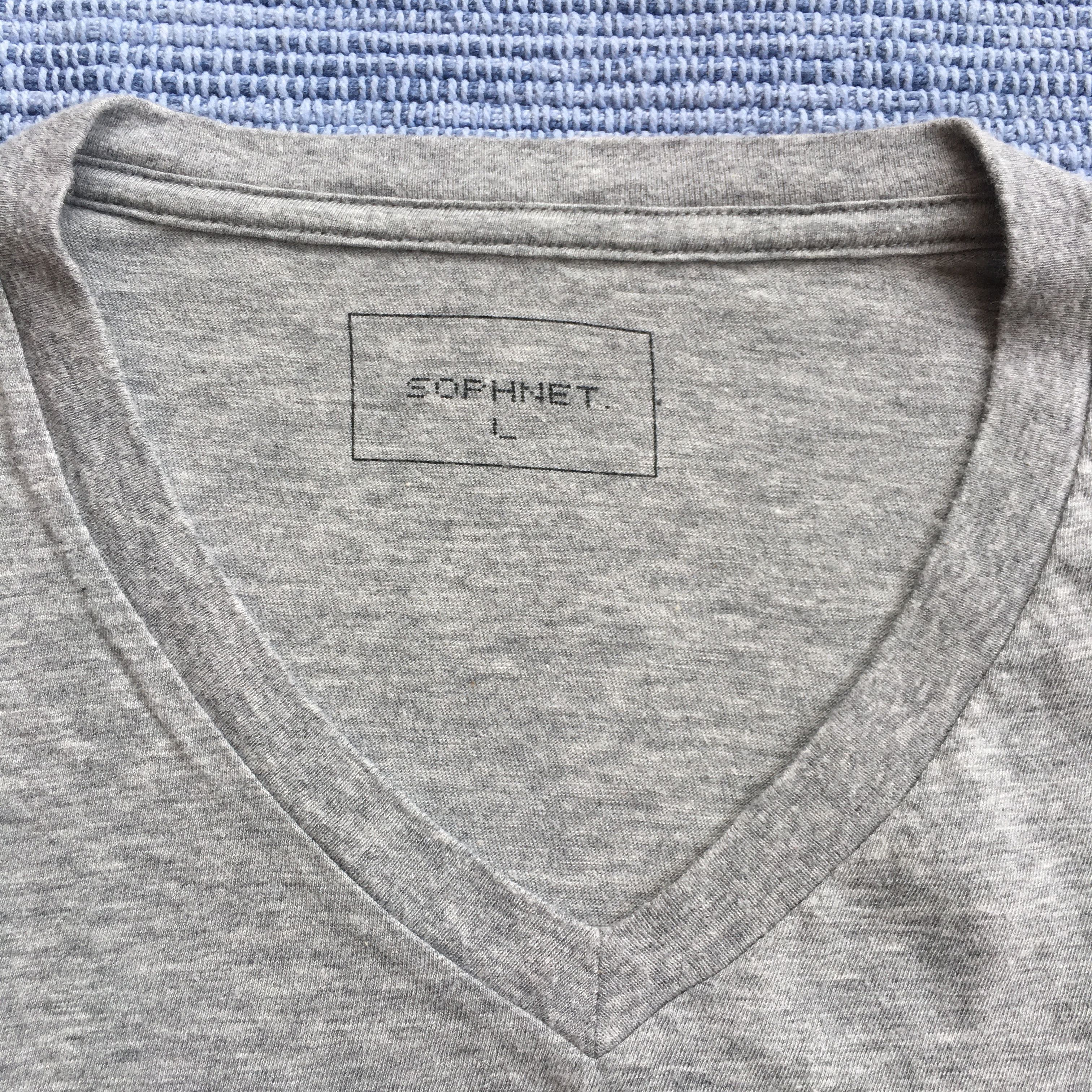 Japanese Brand sophnet grey tee Size US L / EU 52-54 / 3 - 2 Thumbnail