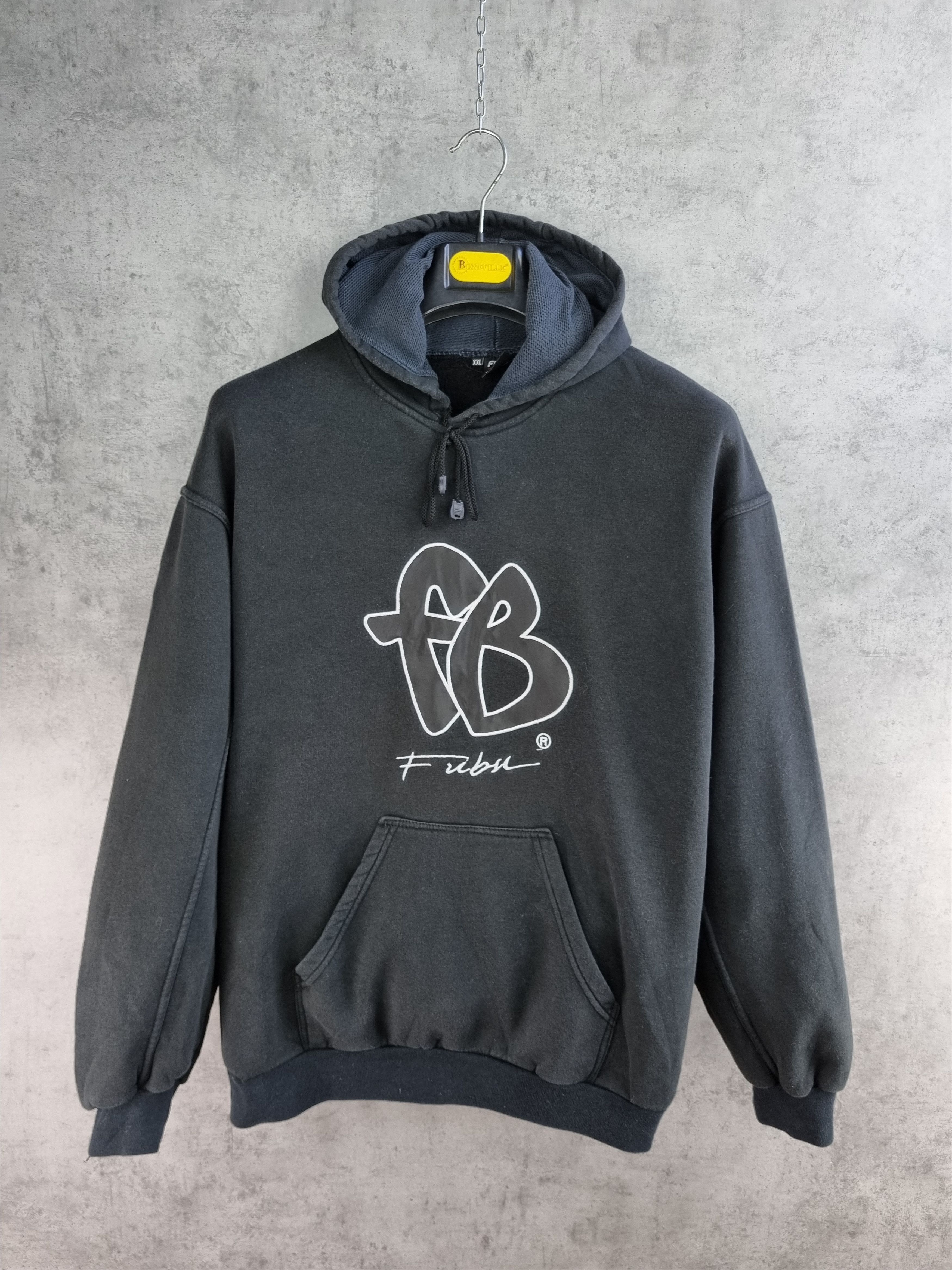 Fubu × Rap Tees × Vintage 90s FUBU Faded Spell out Rare Logo Vintage Hoodie Size US L / EU 52-54 / 3 - 1 Thumbnail