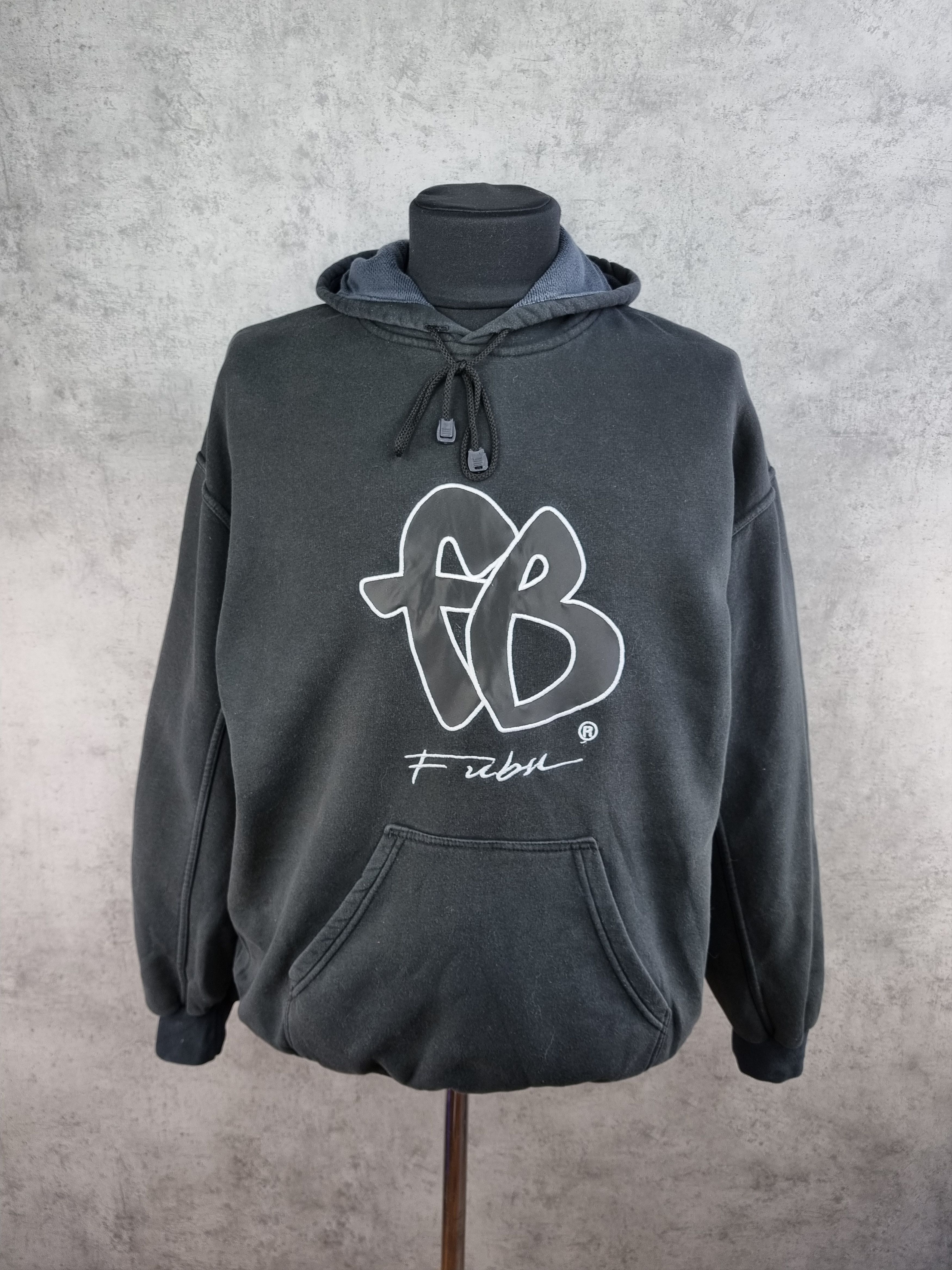 Fubu × Rap Tees × Vintage 90s FUBU Faded Spell out Rare Logo Vintage Hoodie Size US L / EU 52-54 / 3 - 2 Thumbnail