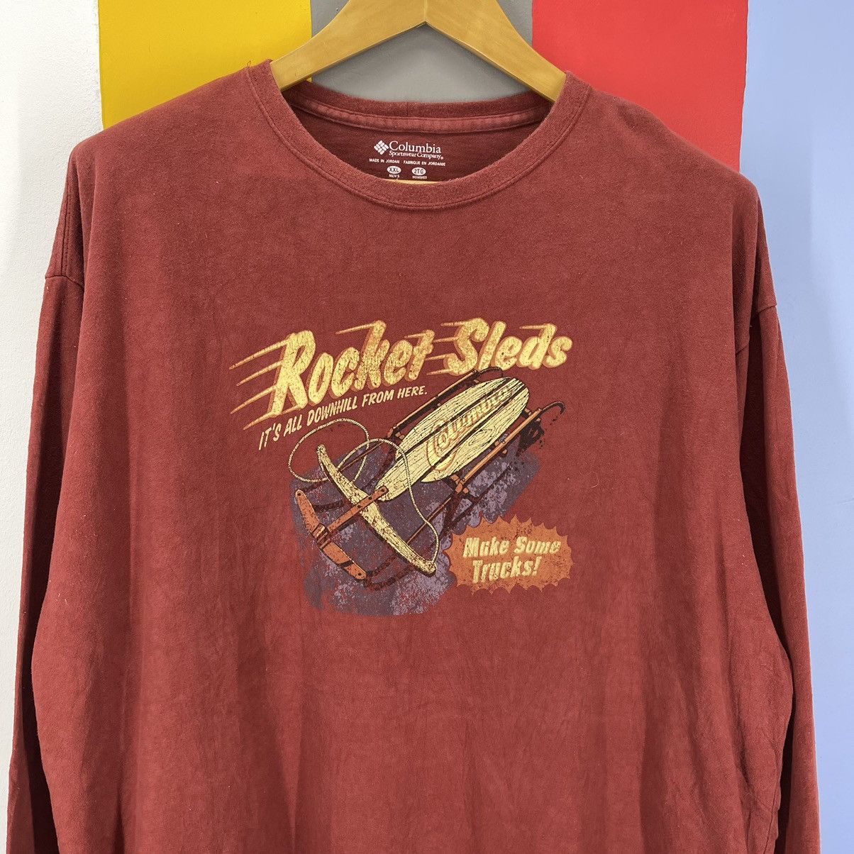 Columbia COLUMBIA Rocket Sleds Long Sleeve T Shirt #1093/AM Size US XXL / EU 58 / 5 - 2 Thumbnail
