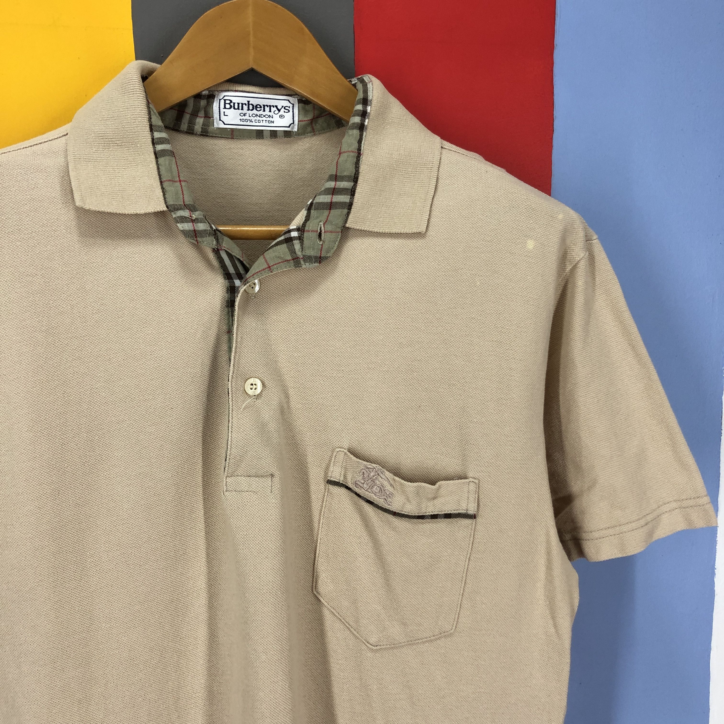 Burberry 90s Vintage BURBERRYS Polo T Shirt #1038/AK Size US M / EU 48-50 / 2 - 2 Thumbnail