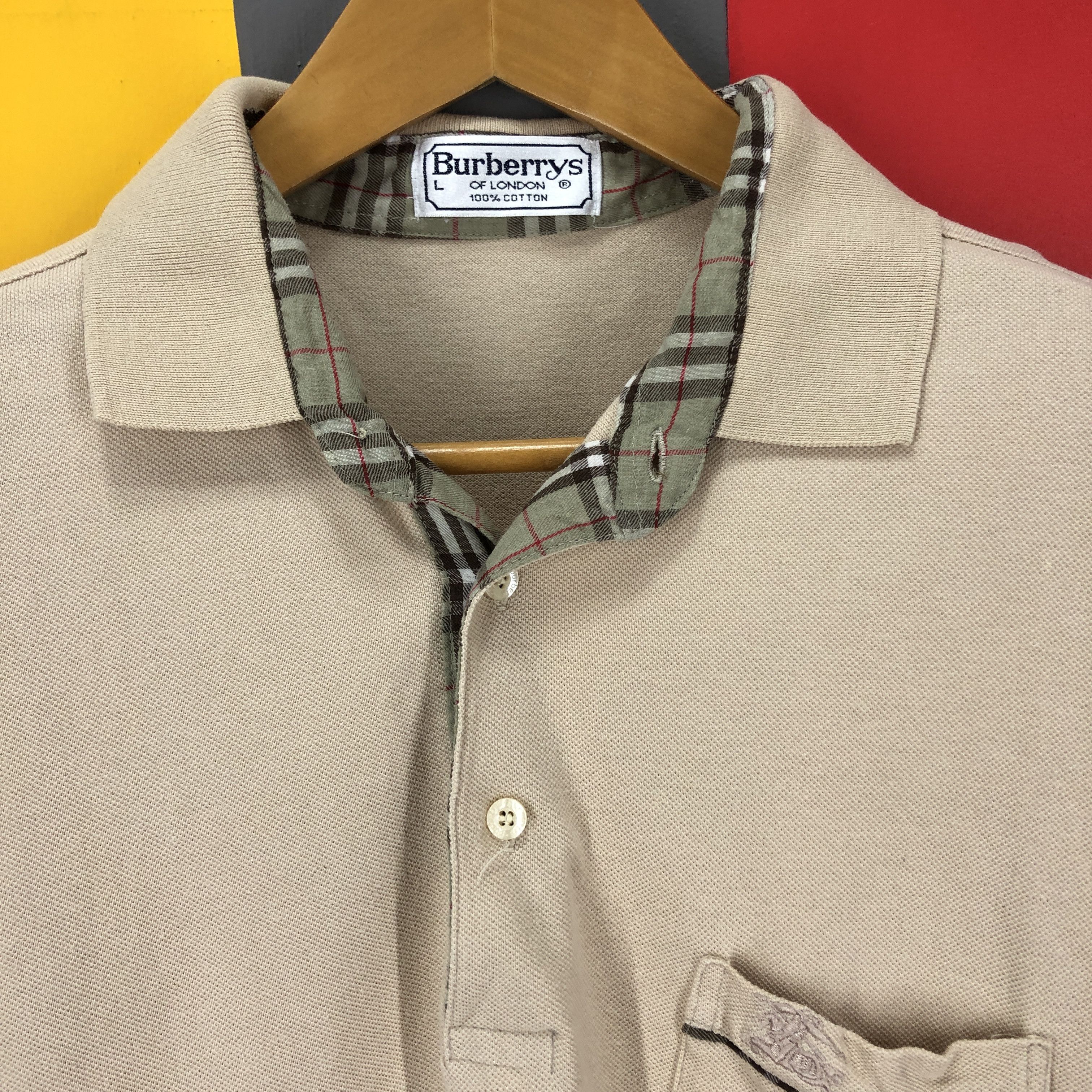 Burberry 90s Vintage BURBERRYS Polo T Shirt #1038/AK Size US M / EU 48-50 / 2 - 3 Thumbnail