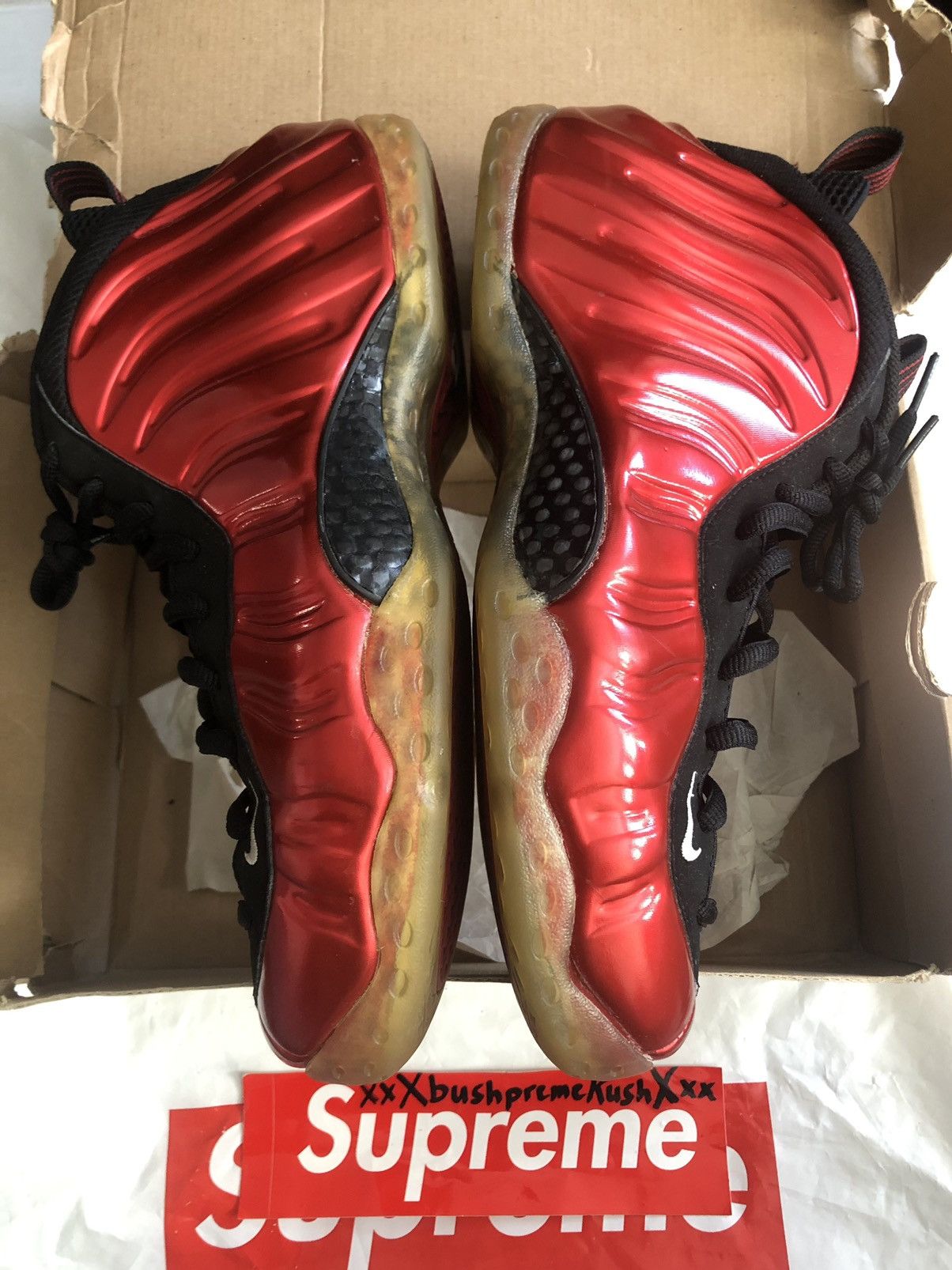 Nike Nike Air Foamposite One Red Size 11 Size US 11 / EU 44 - 2 Thumbnail
