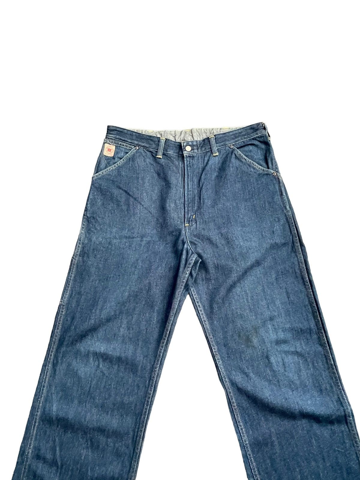 Edwin × Vintage Vintage Edwin 101 Workers Denim Size US 35 - 3 Thumbnail