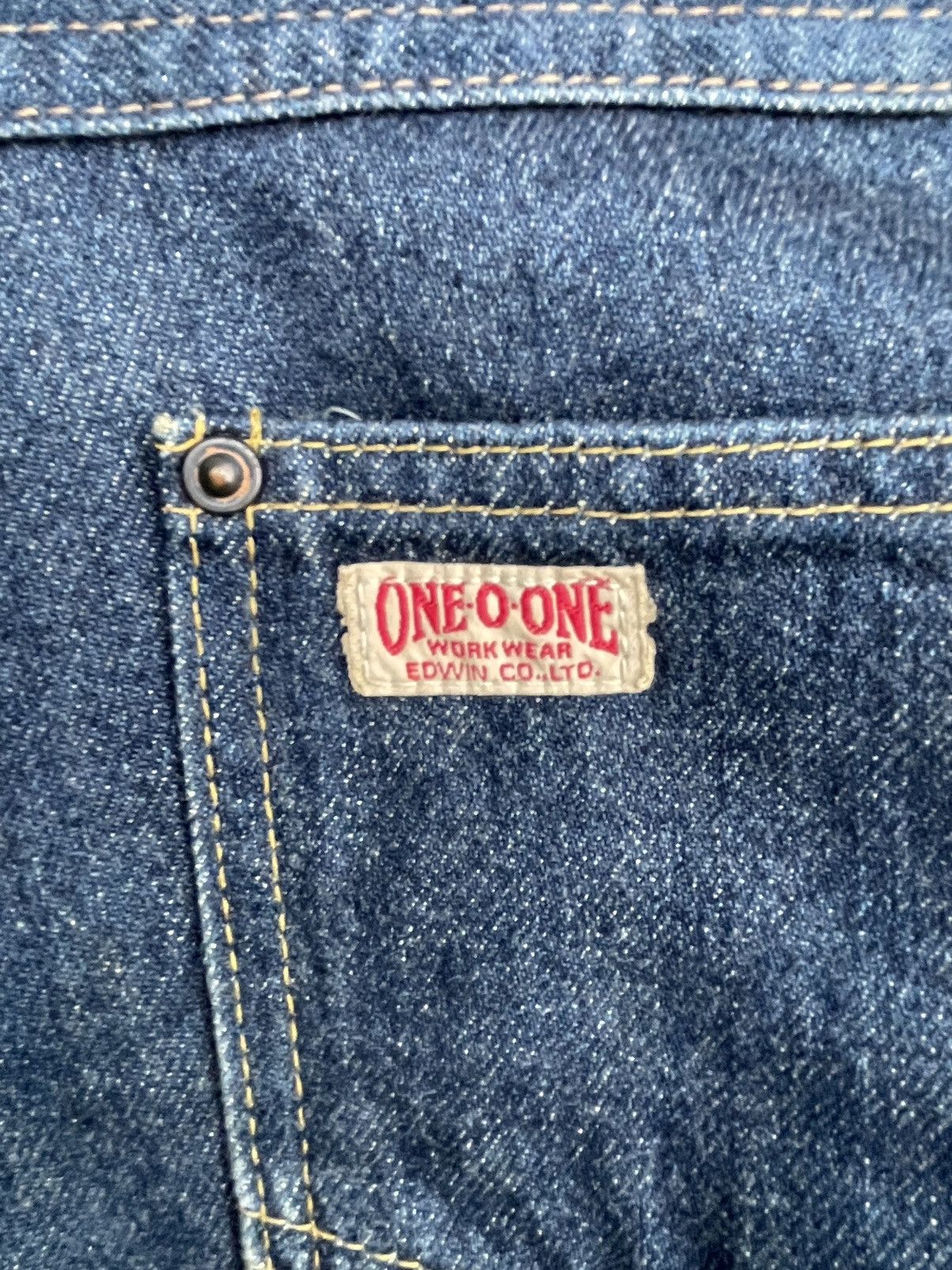 Edwin × Vintage Vintage Edwin 101 Workers Denim Size US 35 - 10 Thumbnail
