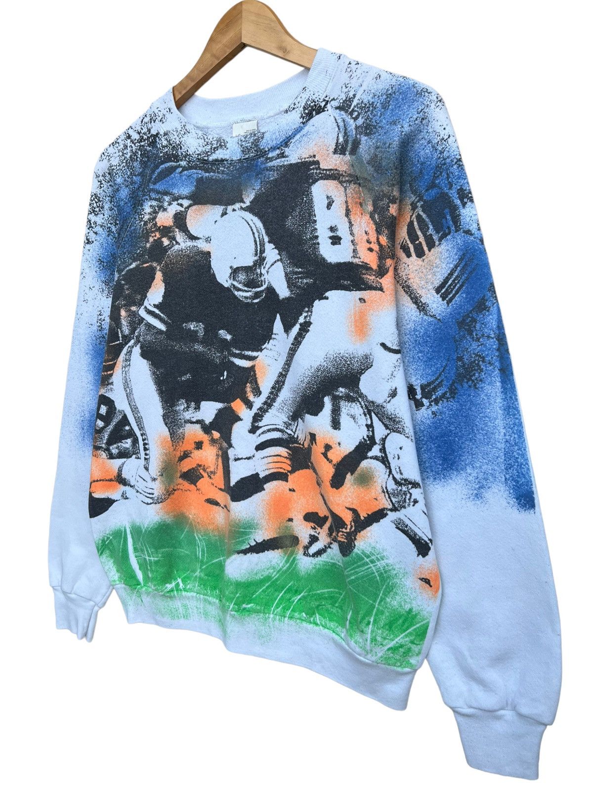 NFL Vintage 90s Rugby All Over Sweatshirt NFL AOP Sweatshirt Size US S / EU 44-46 / 1 - 5 Thumbnail