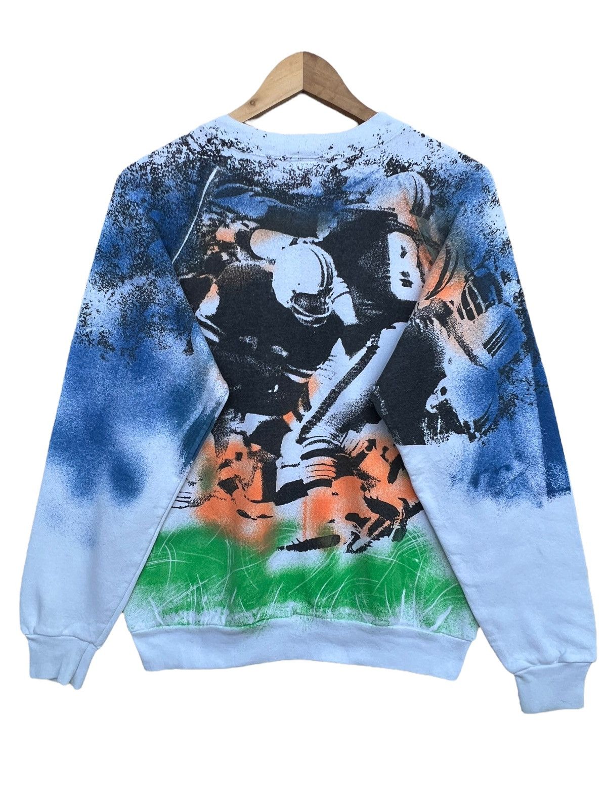 NFL Vintage 90s Rugby All Over Sweatshirt NFL AOP Sweatshirt Size US S / EU 44-46 / 1 - 3 Thumbnail