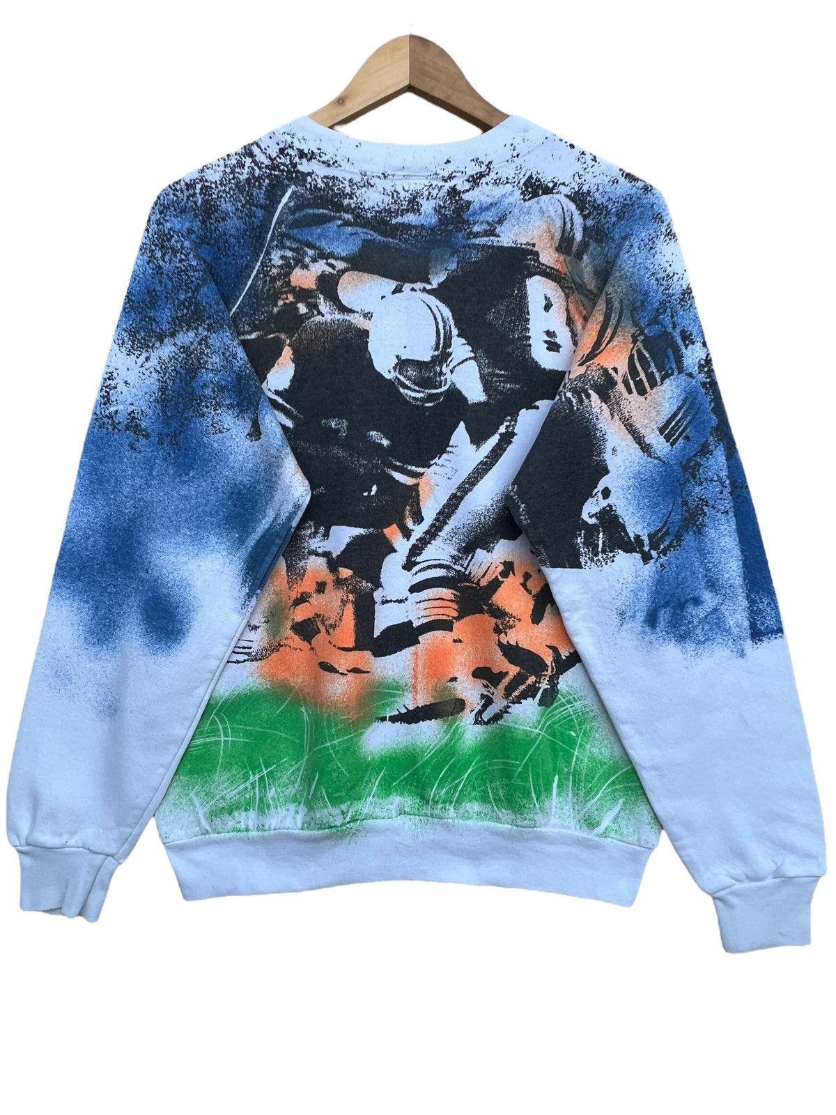 NFL Vintage 90s Rugby All Over Sweatshirt NFL AOP Sweatshirt Size US S / EU 44-46 / 1 - 6 Thumbnail