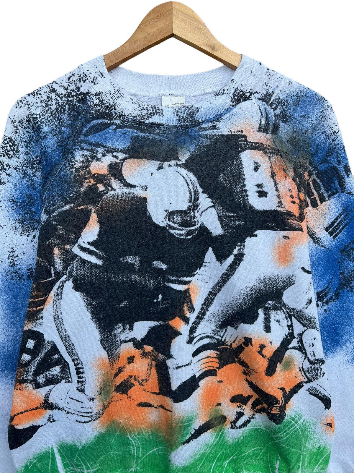 NFL Vintage 90s Rugby All Over Sweatshirt NFL AOP Sweatshirt Size US S / EU 44-46 / 1 - 7 Thumbnail