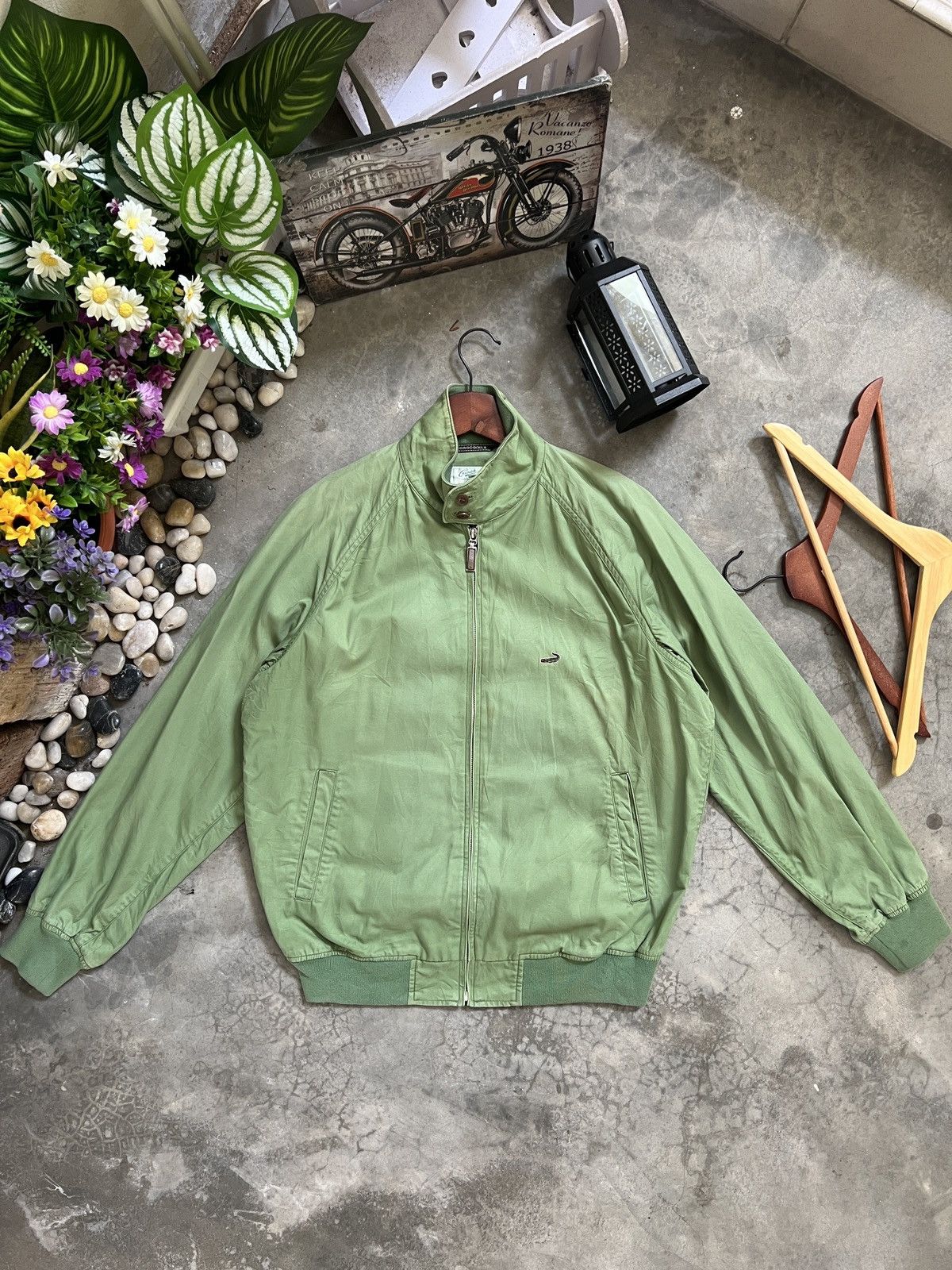 Japanese Brand × Vintage Vintage 🏴‍☠️ Crocodile Bomber Jacket Size US L / EU 52-54 / 3 - 1 Thumbnail