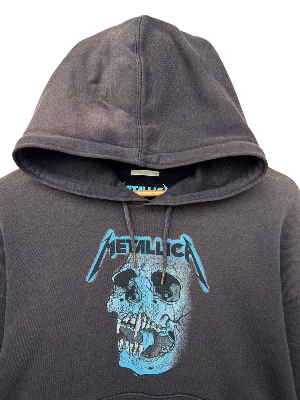 Metallica × Uniqlo Metallicca Pushead Hoodie Distressed Faded Hoodie Size US S / EU 44-46 / 1 - 3 Thumbnail