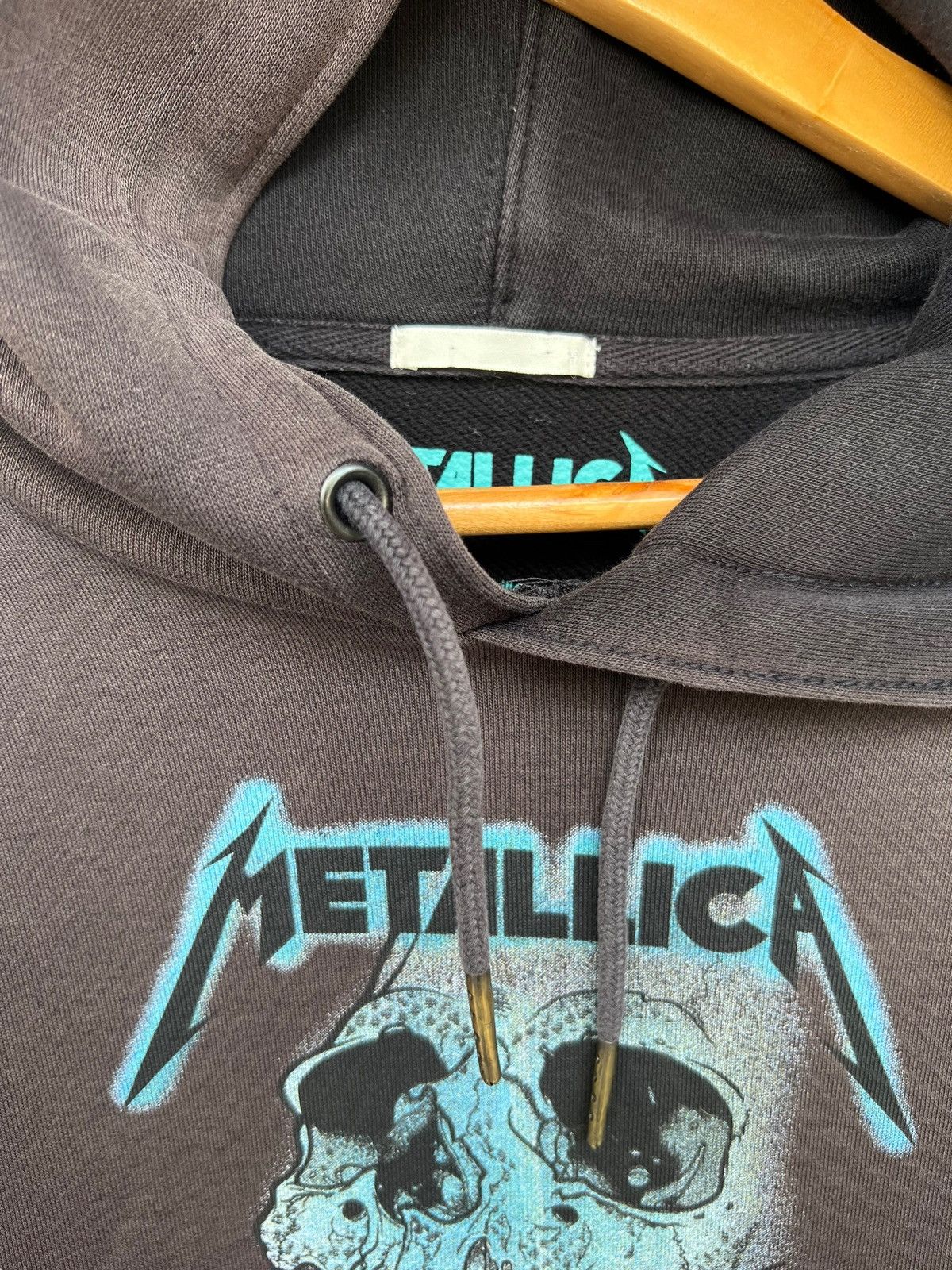 Metallica × Uniqlo Metallicca Pushead Hoodie Distressed Faded Hoodie Size US S / EU 44-46 / 1 - 7 Thumbnail