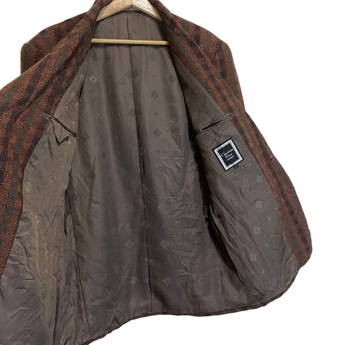 Christian Dior Monsieur Vintage 90s Christian Dior Monsieur Tartan Design Coat Size US M / EU 48-50 / 2 - 11 Thumbnail