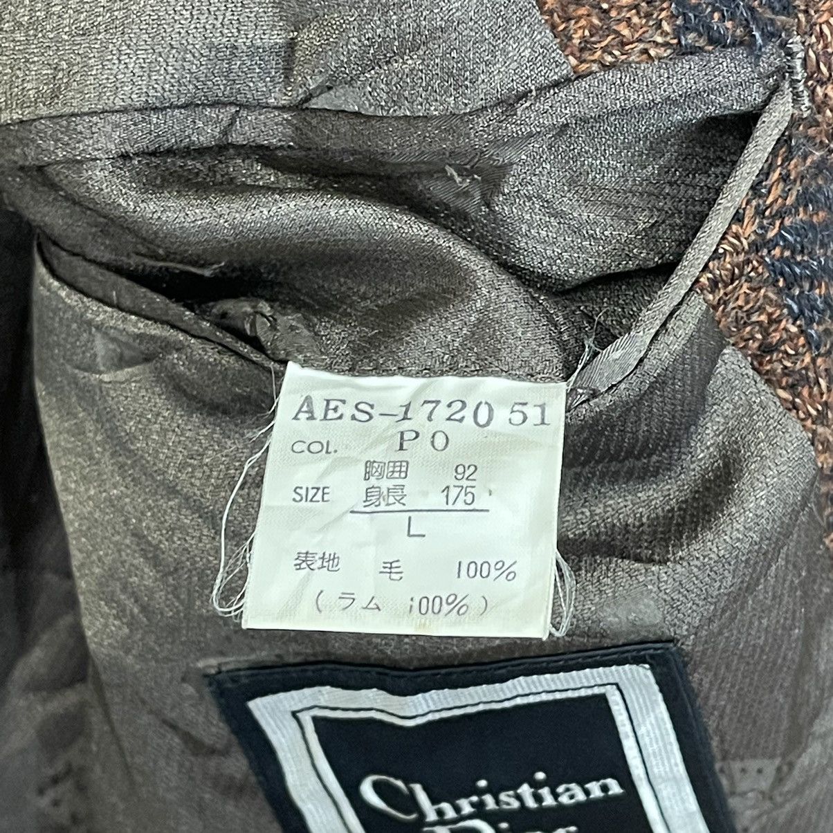Christian Dior Monsieur Vintage 90s Christian Dior Monsieur Tartan Design Coat Size US M / EU 48-50 / 2 - 13 Thumbnail