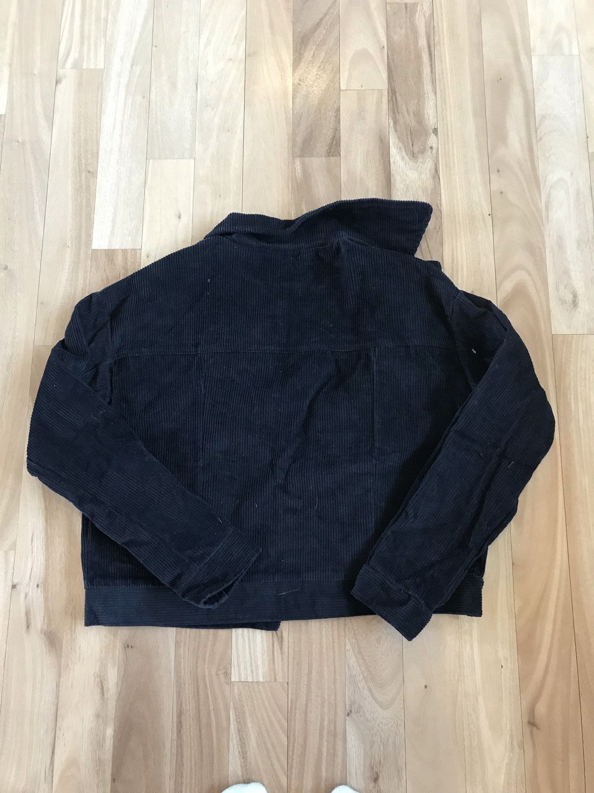 Vintage Vintage Women's Black Corduroy Jacket Size L / US 10 / IT 46 - 3 Thumbnail