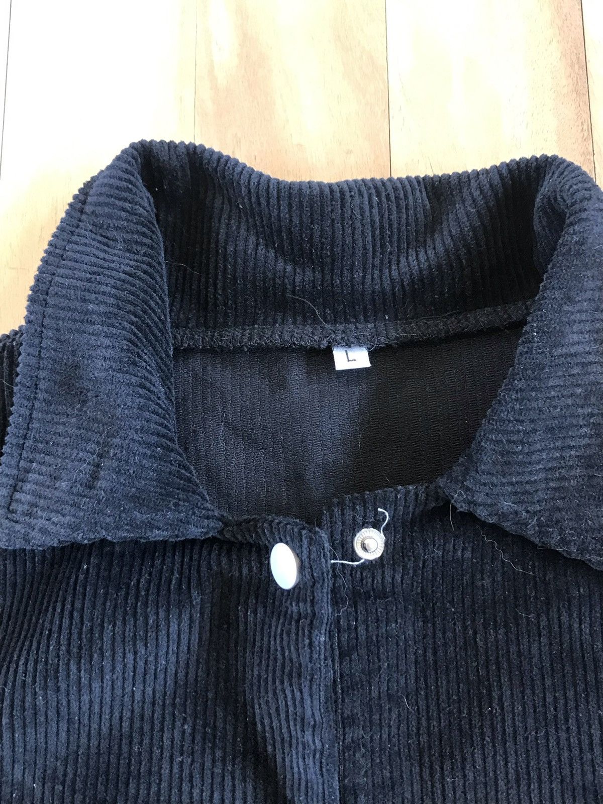 Vintage Vintage Women's Black Corduroy Jacket Size L / US 10 / IT 46 - 2 Thumbnail