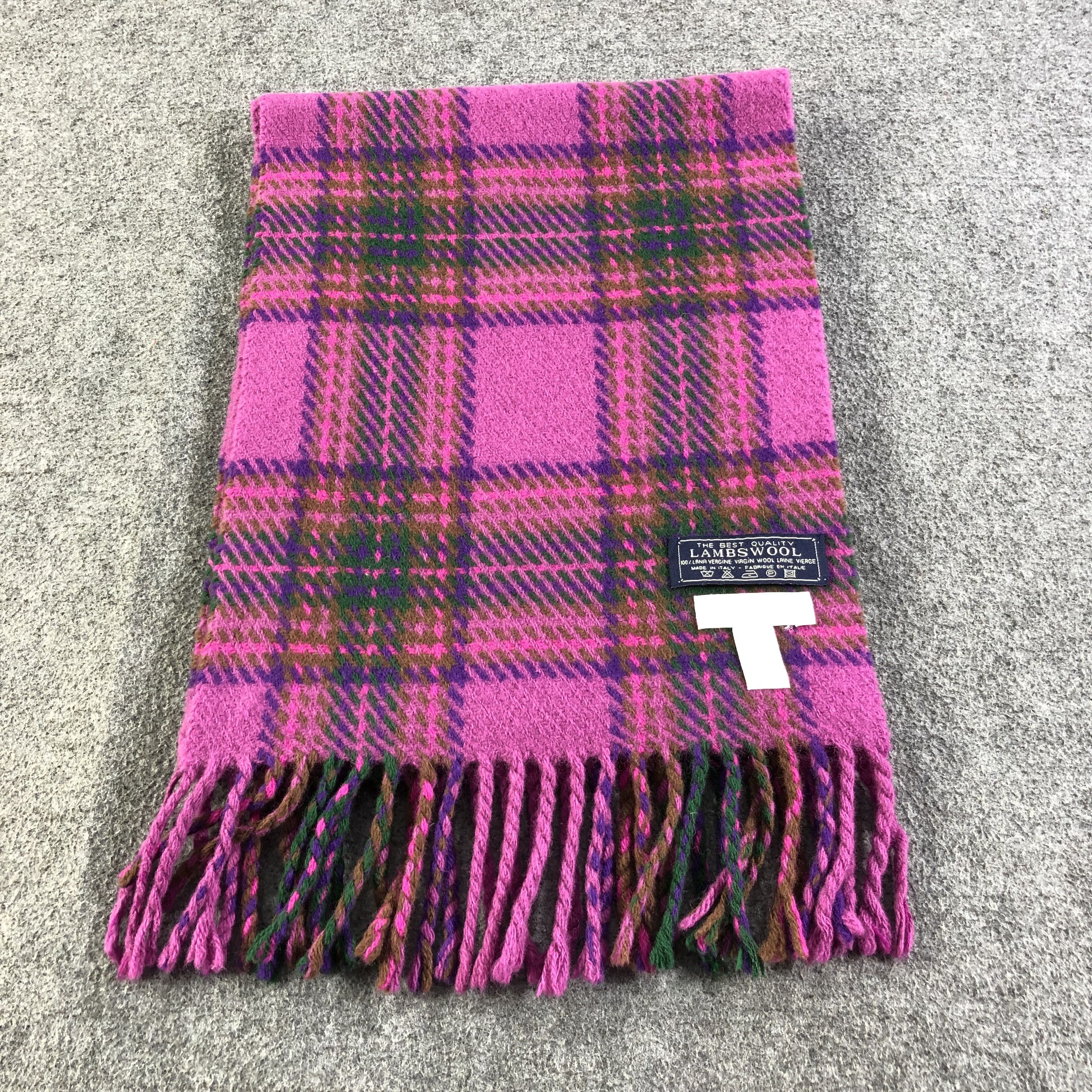 NOLLEY'S Ecru X Nolley's Tartan Wool Scarf Muffler V1314 Size ONE SIZE - 3 Thumbnail