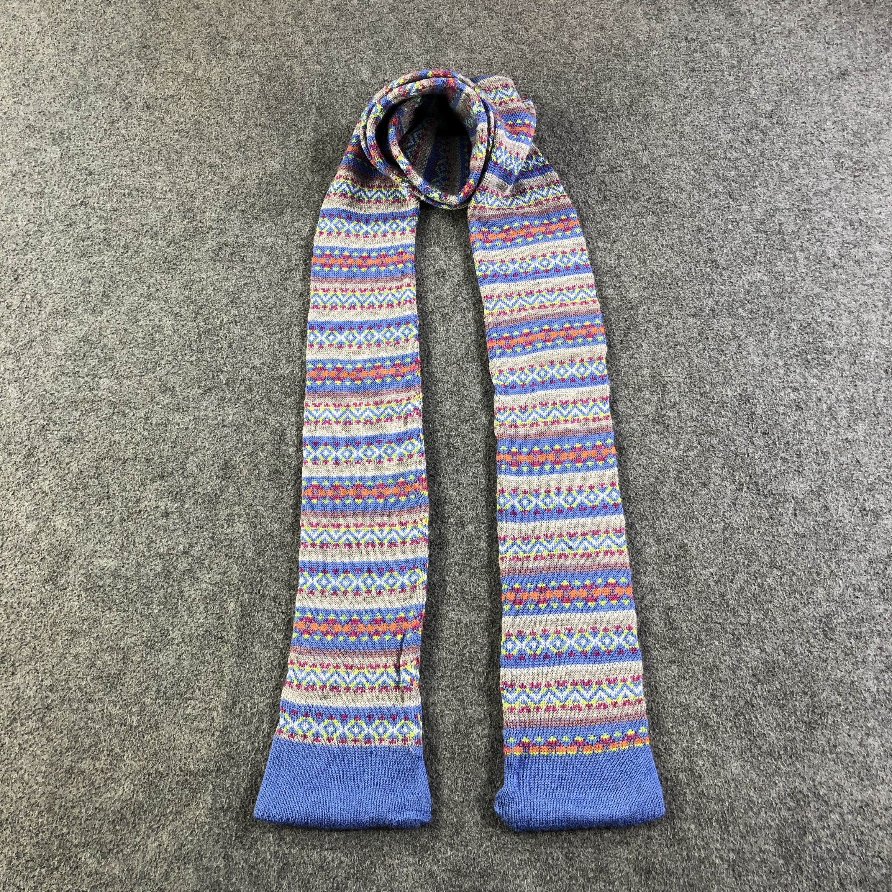 Vintage Cricket made in Italy Wool Scarf Muffler V1304 Size ONE SIZE - 1 Thumbnail