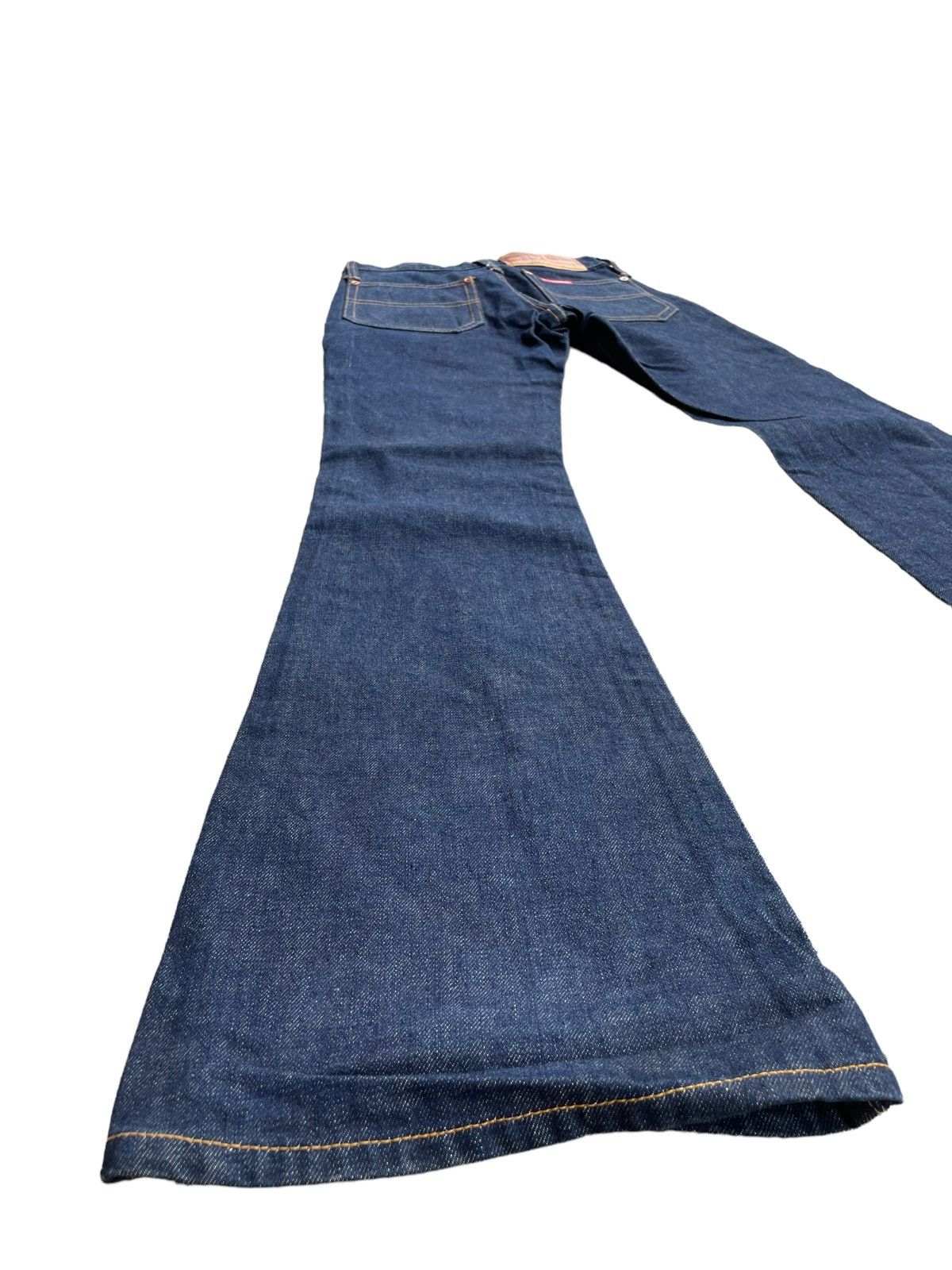 If Six Was Nine Flare Betty Smith Low Rise Bootcut Jeans Size 25" / US 0 / IT 36 - 10 Thumbnail