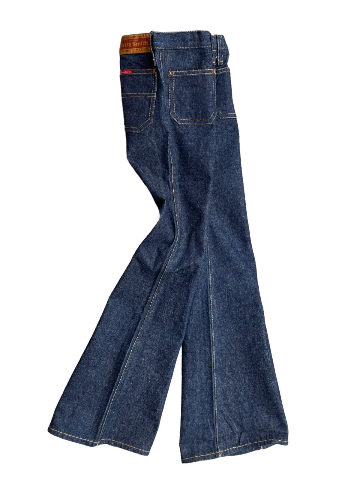 If Six Was Nine Flare Betty Smith Low Rise Bootcut Jeans Size 25" / US 0 / IT 36 - 2 Thumbnail